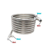 Darrahopens Food & Beverage > Distilling & Brewing Counter Flow Chiller - Stainless Steel - 1/2 Inch BSP Threaded