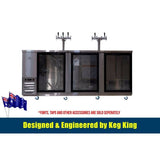 Darrahopens Food & Beverage > Distilling & Brewing Kegerator - KegMaster Super Deluxe - Three Door