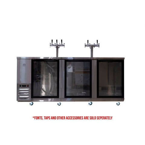 Darrahopens Food & Beverage > Distilling & Brewing Kegerator - KegMaster Super Deluxe - Three Door