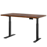 Darrahopens Furniture Artiss Standing Desk Electric Height Adjustable Sit Stand Desks Black Brown