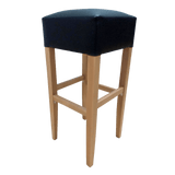 Darrahopens Furniture > Bar Stools & Chairs Apollo Stool - Trojan Oak - Black Vinyl