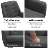 darrahopens Furniture > Bar Stools & Chairs Armchair Tub Single Dining Chair