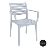 Darrahopens Furniture > Bar Stools & Chairs Artemis Armchair - Silver Grey