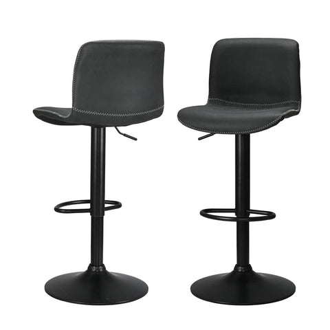 Darrahopens Furniture > Bar Stools & Chairs Artiss 2x Bar Stools Kitchen Swivel Bar Stool Gas Lift Chairs Barstools Black