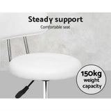 Darrahopens Furniture > Bar Stools & Chairs Artiss 2X Saddle Salon Stool Swivel Backrest Chair Barber Chair Hydraulic Lift