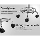 Darrahopens Furniture > Bar Stools & Chairs Artiss 2X Saddle Salon Stool Swivel Barber Hair Dress Chair Hydraulic Lift Black