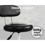 Darrahopens Furniture > Bar Stools & Chairs Artiss 2X Salon Stool Swivel Backrest Chair Barber Hairdressing Hydraulic Height