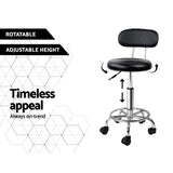 Darrahopens Furniture > Bar Stools & Chairs Artiss 2X Salon Stool Swivel Backrest Chair Barber Hairdressing Hydraulic Height