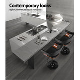 Darrahopens Furniture > Bar Stools & Chairs Artiss 2X Wooden Bar Stools Kitchen Swivel Gas Lift Bar Stool Chairs Leather