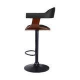 Darrahopens Furniture > Bar Stools & Chairs Artiss 2X Wooden Bar Stools Kitchen Swivel Gas Lift Bar Stool Chairs Leather