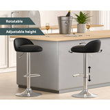 Darrahopens Furniture > Bar Stools & Chairs Artiss 4x Bar Stools PU Leather Gas Lift Black