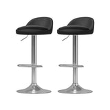 Darrahopens Furniture > Bar Stools & Chairs Artiss 4x Bar Stools PU Leather Gas Lift Black