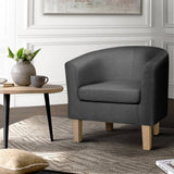 darrahopens Furniture > Bar Stools & Chairs Artiss Abby Fabric Armchair - Grey