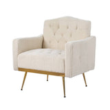 Darrahopens Furniture > Bar Stools & Chairs Artiss Armchair Boucle Beige Nicole