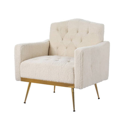 Darrahopens Furniture > Bar Stools & Chairs Artiss Armchair Boucle Beige Nicole