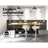 Darrahopens Furniture > Bar Stools & Chairs Artiss Bar Stools Kitchen Gas Lift Wooden Stool Metal Barstools White Swivel
