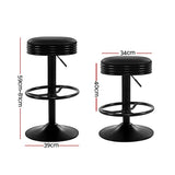 darrahopens Furniture > Bar Stools & Chairs Artiss Bar Stools Kitchen Stool Black Barstool