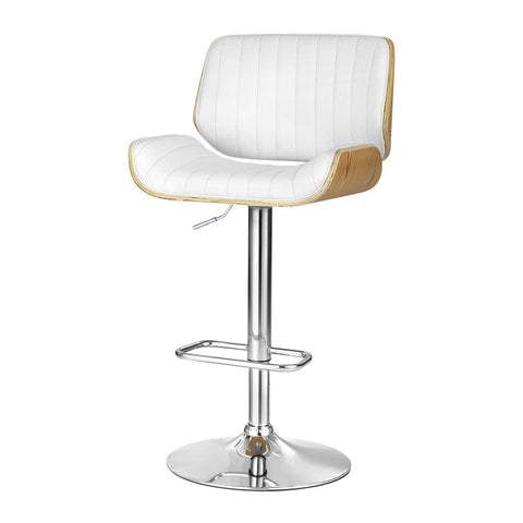 Darrahopens Furniture > Bar Stools & Chairs Artiss Bar Stools Kitchen Stool Chairs Metal Barstool Dining Chair Swivel White