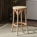 Darrahopens Furniture > Bar Stools & Chairs Artiss Bar Stools Wooden Stool Counter Chair Kitchen Barstools Rattan Seat