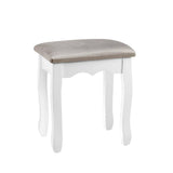 darrahopens Furniture > Bar Stools & Chairs Artiss Dressing Table Stool Makeup Chair Bedroom Vanity Velvet Fabric Grey