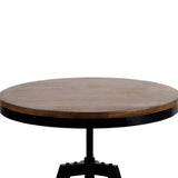 darrahopens Furniture > Bar Stools & Chairs Artiss Elm Wood Round Dining Table - Dark Brown