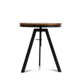 darrahopens Furniture > Bar Stools & Chairs Artiss Elm Wood Round Dining Table - Dark Brown