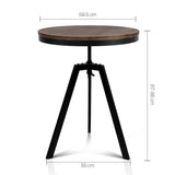 darrahopens Furniture > Bar Stools & Chairs Artiss Elm Wood Round Dining Table - Dark Brown