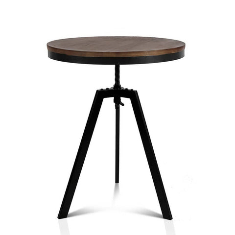 darrahopens Furniture > Bar Stools & Chairs Artiss Elm Wood Round Dining Table - Dark Brown