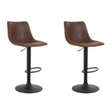 darrahopens Furniture > Bar Stools & Chairs Artiss Kitchen Bar Stools Gas Lift Stool Chairs Swivel Barstools Vintage Fabric