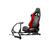 Darrahopens Furniture > Bar Stools & Chairs Artiss Racing Simulator Cockpit Steering Wheel Adjustable Gaming Chair PVC Seat