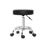 darrahopens Furniture > Bar Stools & Chairs Artiss Round Salon Stool Black PU Swivel Barber Hair Dress Chair Hydraulic Lift