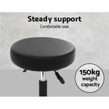 darrahopens Furniture > Bar Stools & Chairs Artiss Round Salon Stool Stools Black Swivel Barber Hair Hydraulic Chairs Lift
