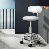 darrahopens Furniture > Bar Stools & Chairs Artiss Salon Stool Swivel Barber Chair Backrest Hairdressing Hydraulic Height