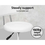 darrahopens Furniture > Bar Stools & Chairs Artiss Salon Stool Swivel Barber Chair Backrest Hairdressing Hydraulic Height