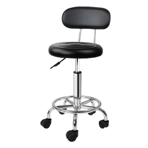 darrahopens Furniture > Bar Stools & Chairs Artiss Salon Stool Swivel Chair Backrest Barber Hairdressing Hydraulic Height