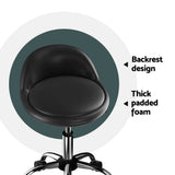 Darrahopens Furniture > Bar Stools & Chairs Artiss Salon Stool Swivel Chair Backrest Chairs