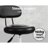 darrahopens Furniture > Bar Stools & Chairs Artiss Salon Stool Swivel Chairs with Back Barber Beauty Hydralic Lift