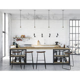 darrahopens Furniture > Bar Stools & Chairs Artiss Set of 2 Backless PU Leather Bar Stools - Black and Wood
