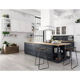 darrahopens Furniture > Bar Stools & Chairs Artiss Set of 2 Backless PU Leather Bar Stools - Black and Wood