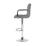 darrahopens Furniture > Bar Stools & Chairs Artiss Set of 2 Bar Stools Gas lift Swivel - Steel and Grey