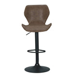 Darrahopens Furniture > Bar Stools & Chairs Artiss Set of 2 Bar Stools Kitchen Stool Chairs Metal Barstool Swivel Brown Frawley