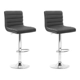 darrahopens Furniture > Bar Stools & Chairs Artiss Set of 2 Bar Stools Kitchen Stool Dining Chairs Grey
