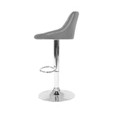 darrahopens Furniture > Bar Stools & Chairs Artiss Set of 2 Bar Stools PU Leather Diamond Style - Grey