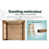 darrahopens Furniture > Bar Stools & Chairs Artiss Set of 2 Beech Wood Backless Bar Stools - Natural