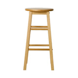darrahopens Furniture > Bar Stools & Chairs Artiss Set of 2 Beech Wood Backless Bar Stools - Natural