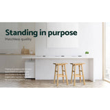 darrahopens Furniture > Bar Stools & Chairs Artiss Set of 2 Beech Wood Bar Stools - Natural