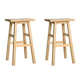 darrahopens Furniture > Bar Stools & Chairs Artiss Set of 2 Beech Wood Bar Stools - Natural