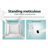 darrahopens Furniture > Bar Stools & Chairs Artiss Set of 2 Beech Wood Bar Stools - White