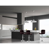 darrahopens Furniture > Bar Stools & Chairs Artiss Set of 2 Gas Lift Bar Stools PU Leather - Chocolate Brown