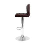 darrahopens Furniture > Bar Stools & Chairs Artiss Set of 2 Gas Lift Bar Stools PU Leather - Chocolate Brown